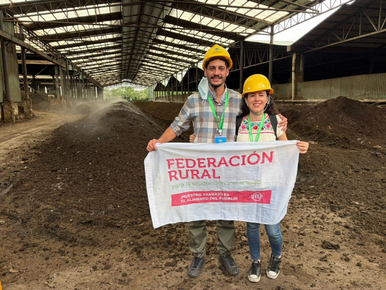 La Federación Rural en planta de compostaje en China